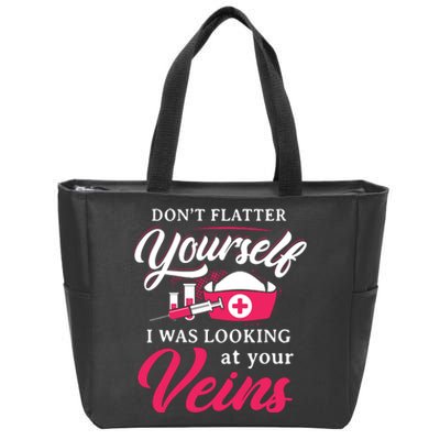 Funny Phlebotomy Technician Phlebotomist Nurse Women Zip Tote Bag