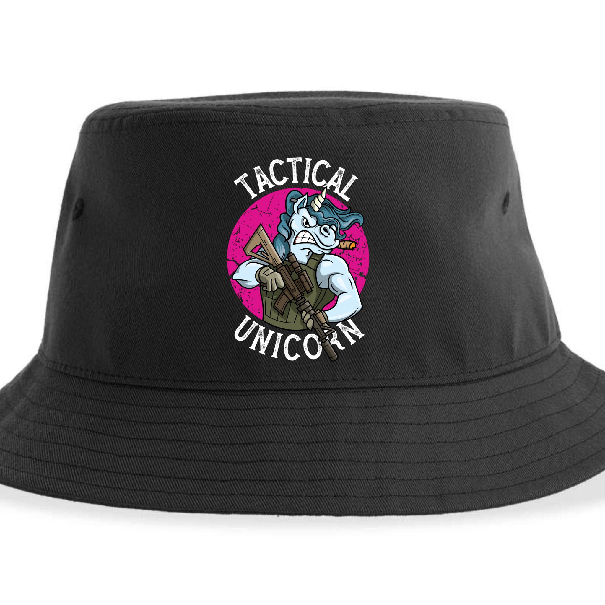 Funny Police Tactical Unicorn For Military Law Enforcet Gift Sustainable Bucket Hat