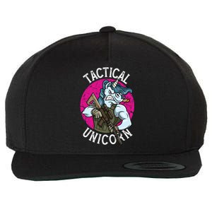 Funny Police Tactical Unicorn For Military Law Enforcet Gift Wool Snapback Cap