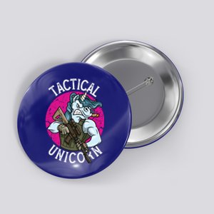 Funny Police Tactical Unicorn For Military Law Enforcet Gift Button