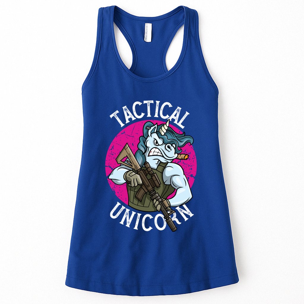 Funny Police Tactical Unicorn For Military Law Enforcet Gift Womens Tank Top