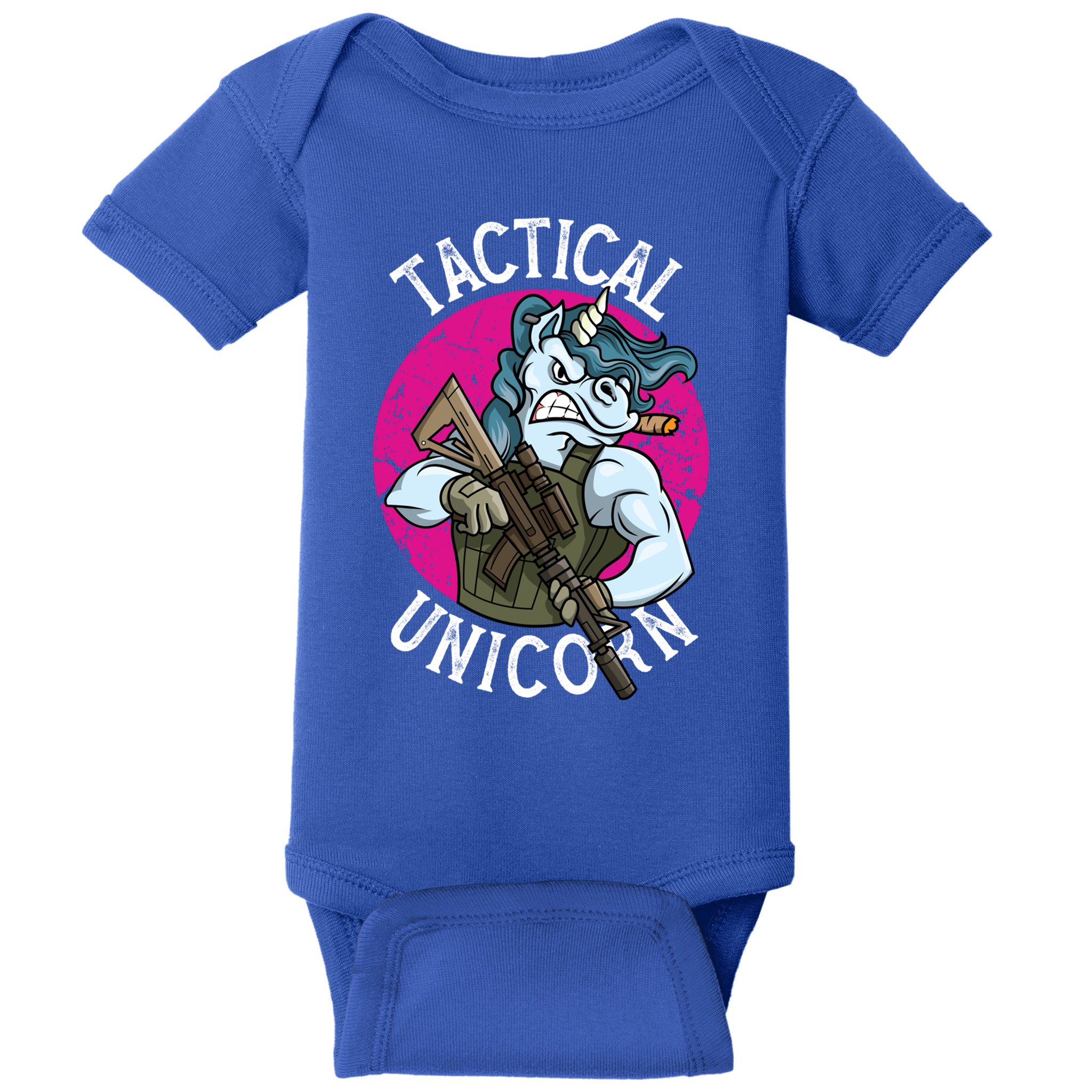 Funny Police Tactical Unicorn For Military Law Enforcet Gift Baby Bodysuit