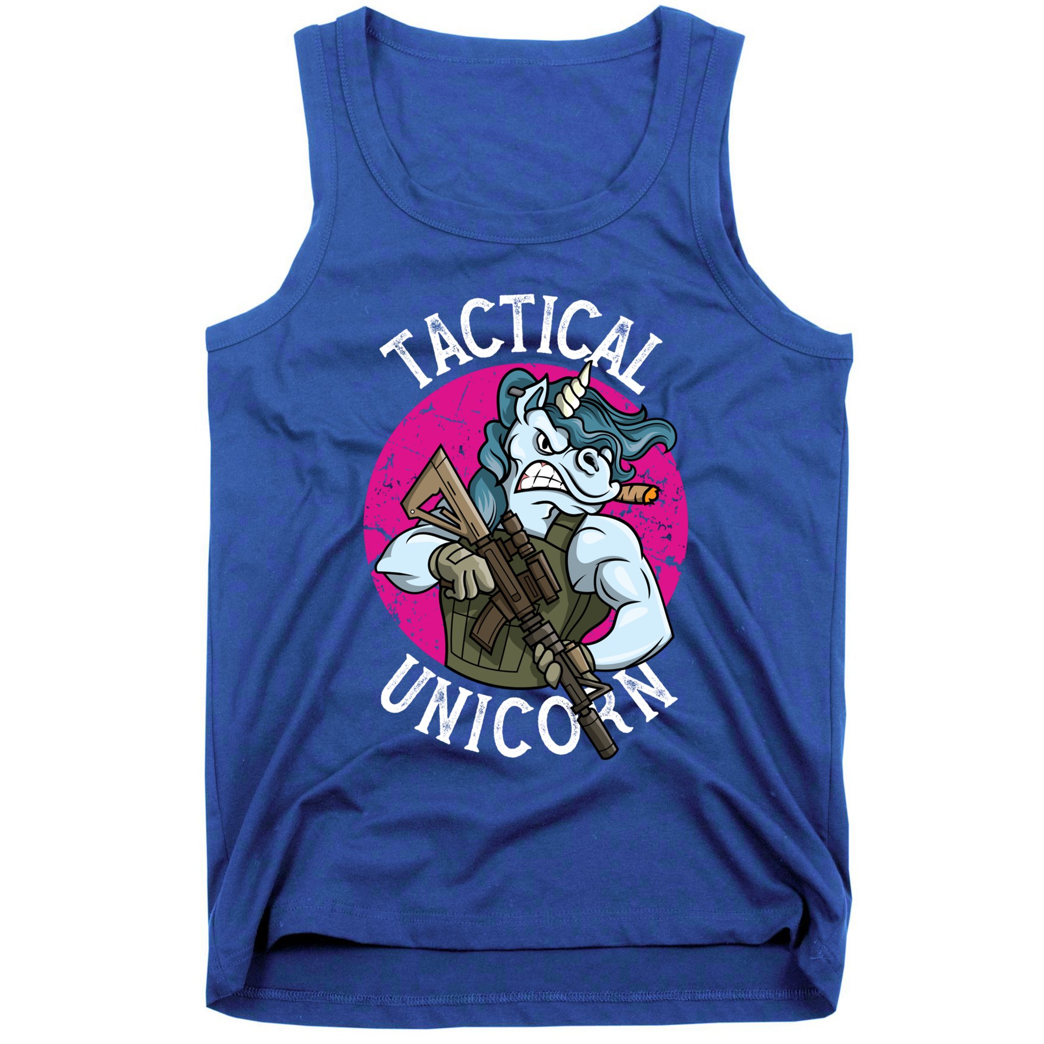 Funny Police Tactical Unicorn For Military Law Enforcet Gift Tank Top