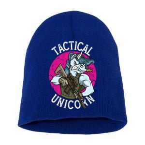 Funny Police Tactical Unicorn For Military Law Enforcet Gift Short Acrylic Beanie