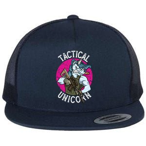 Funny Police Tactical Unicorn For Military Law Enforcet Gift Flat Bill Trucker Hat