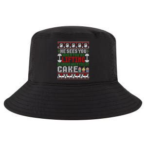 Funny Personal Trainer Christmas For Weightlifting And Cake Meaningful Gift Cool Comfort Performance Bucket Hat