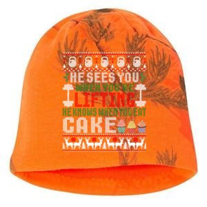 Funny Personal Trainer Christmas For Weightlifting And Cake Meaningful Gift Kati - Camo Knit Beanie