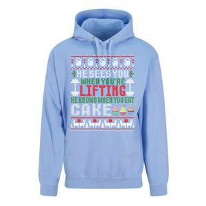 Funny Personal Trainer Christmas For Weightlifting And Cake Meaningful Gift Unisex Surf Hoodie