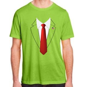 Funny President Trump Suit Lazy Halloween Costume Usa Flag Gift Adult ChromaSoft Performance T-Shirt