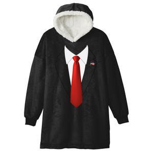 Funny President Trump Suit Lazy Halloween Costume Usa Flag Gift Hooded Wearable Blanket