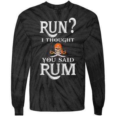 Funny Pirate Tampa Gasparilla Crossbones Tie-Dye Long Sleeve Shirt