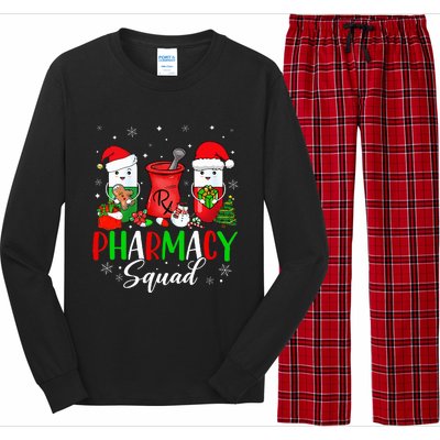 Funny Pharmacy tech Squad Christmas Matching Holiday Pajama Long Sleeve Pajama Set