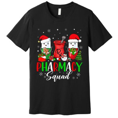 Funny Pharmacy tech Squad Christmas Matching Holiday Pajama Premium T-Shirt