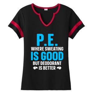 Funny Pe Teacher Art Gym Teacher Appreciation Gift Ladies Halftime Notch Neck Tee