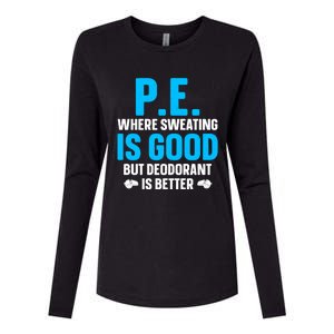 Funny Pe Teacher Art Gym Teacher Appreciation Gift Womens Cotton Relaxed Long Sleeve T-Shirt