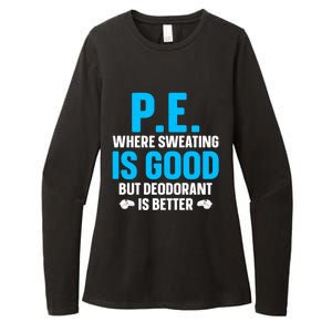 Funny Pe Teacher Art Gym Teacher Appreciation Gift Womens CVC Long Sleeve Shirt