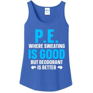 Funny Pe Teacher Art Gym Teacher Appreciation Gift Ladies Essential Tank