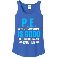 Funny Pe Teacher Art Gym Teacher Appreciation Gift Ladies Essential Tank