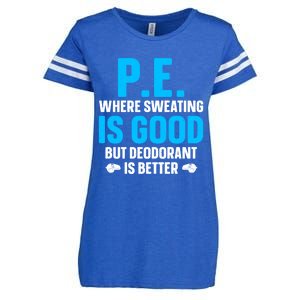 Funny Pe Teacher Art Gym Teacher Appreciation Gift Enza Ladies Jersey Football T-Shirt