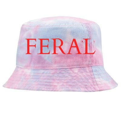 Feral Paint The Town Red Design Feral Friends Tie-Dyed Bucket Hat