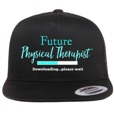 Future Physical Therapist Downloading Please Wait Flat Bill Trucker Hat