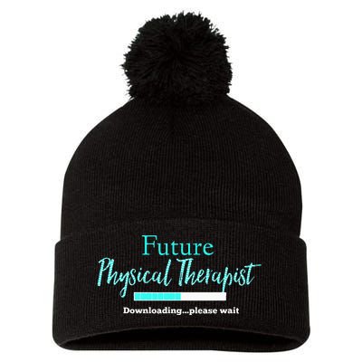 Future Physical Therapist Downloading Please Wait Pom Pom 12in Knit Beanie