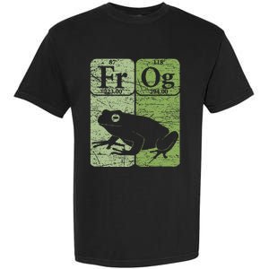 Frog Periodic Table Elements Herpetologist Frog Lover Retro Garment-Dyed Heavyweight T-Shirt