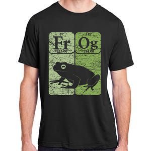 Frog Periodic Table Elements Herpetologist Frog Lover Retro Adult ChromaSoft Performance T-Shirt