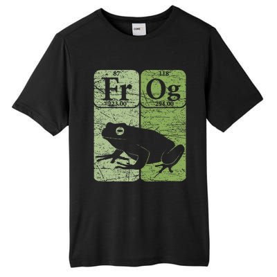 Frog Periodic Table Elements Herpetologist Frog Lover Retro Tall Fusion ChromaSoft Performance T-Shirt