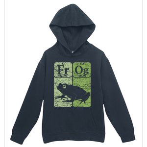 Frog Periodic Table Elements Herpetologist Frog Lover Retro Urban Pullover Hoodie