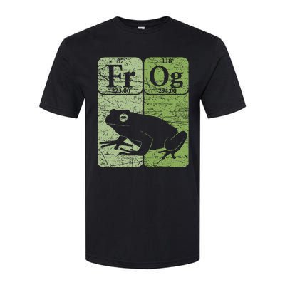 Frog Periodic Table Elements Herpetologist Frog Lover Retro Softstyle CVC T-Shirt