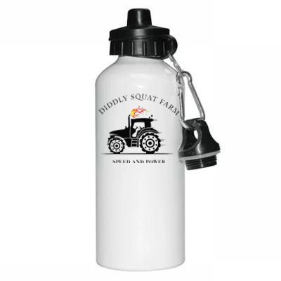 Funny Perfect Tractor Design Diddly Squat Farm Speed And Power Gift Aluminum Water Bottle