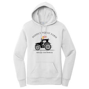 Funny Perfect Tractor Design Diddly Squat Farm Speed And Power Gift Women's Pullover Hoodie