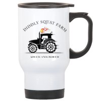 Funny Perfect Tractor Design Diddly Squat Farm Speed And Power Gift Stainless Steel Travel Mug