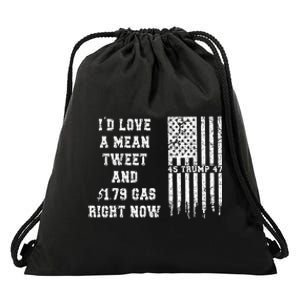 Funny Pro Trump Fathers Day Gas Prices Mean Tweets July 4th Drawstring Bag