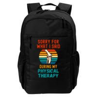 Funny Physical Therapy Surgery Recovery Knee Replacement Daily Commute Backpack