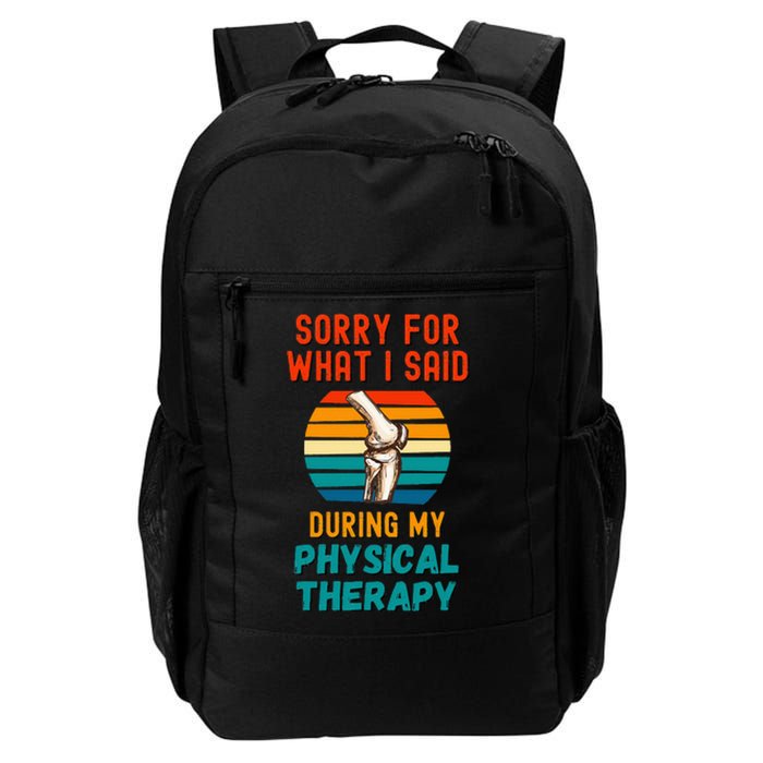 Funny Physical Therapy Surgery Recovery Knee Replacement Daily Commute Backpack