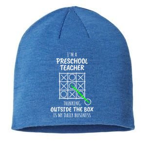 Funny Preschool Teacher Meaningful Gift Sustainable Beanie