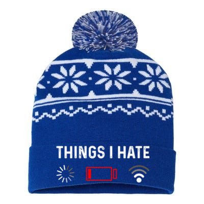 Funny Programmer Things I Hate Gamer Gift USA-Made Snowflake Beanie