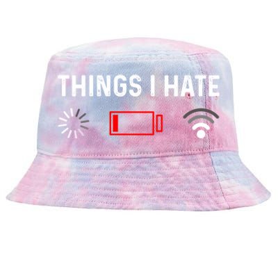 Funny Programmer Things I Hate Gamer Gift Tie-Dyed Bucket Hat