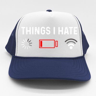 Funny Programmer Things I Hate Gamer Gift Trucker Hat