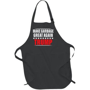 Funny Pro Trump Make Garbage Great Again Gift Full-Length Apron With Pockets