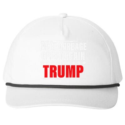 Funny Pro Trump Make Garbage Great Again Gift Snapback Five-Panel Rope Hat