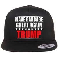 Funny Pro Trump Make Garbage Great Again Gift Flat Bill Trucker Hat