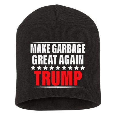 Funny Pro Trump Make Garbage Great Again Gift Short Acrylic Beanie