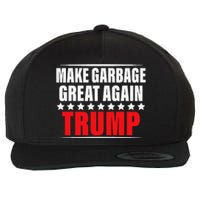 Funny Pro Trump Make Garbage Great Again Gift Wool Snapback Cap