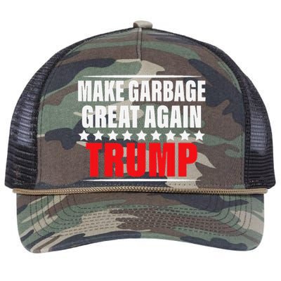 Funny Pro Trump Make Garbage Great Again Gift Retro Rope Trucker Hat Cap