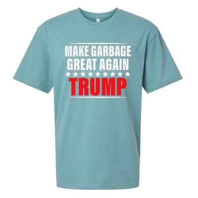 Funny Pro Trump Make Garbage Great Again Gift Sueded Cloud Jersey T-Shirt