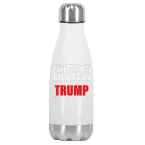 Funny Pro Trump Make Garbage Great Again Gift Stainless Steel Insulated Water Bottle