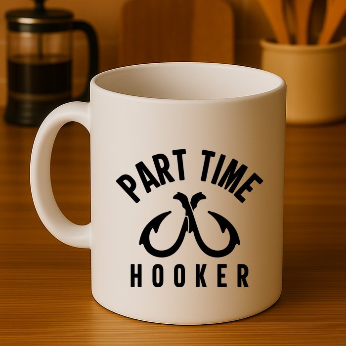 For: Part Time Hooker Fishing Funny Mug